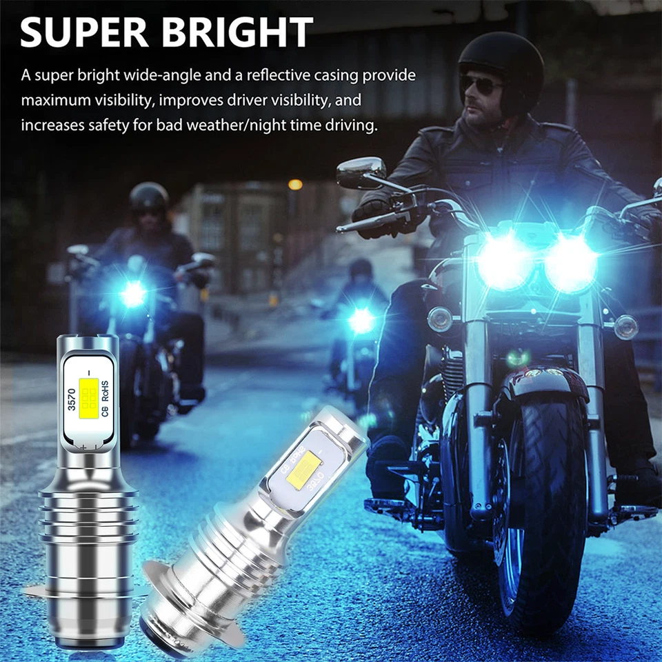 Bombilla antiniebla con luz LED azul 8000K H6 80W para 2002-2004 YFM660 Grizzly 4x4 Foto 3 de 4