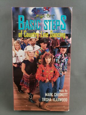 Basic Steps Of Country Line Dancing VHS Instructional Video and Instructions