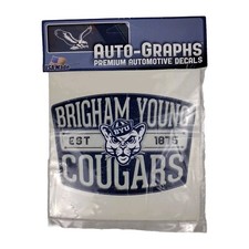 New Sealed Auto-Graphs BYU Cougars Car Decal 6"x4.5" Officially Licensed