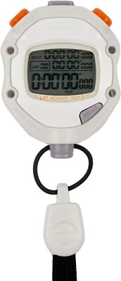 Casio Stop Watch HS-70W-8JH Waterproof Sports Stopwatch HS-70W White Japan New - Image 1 of 4
