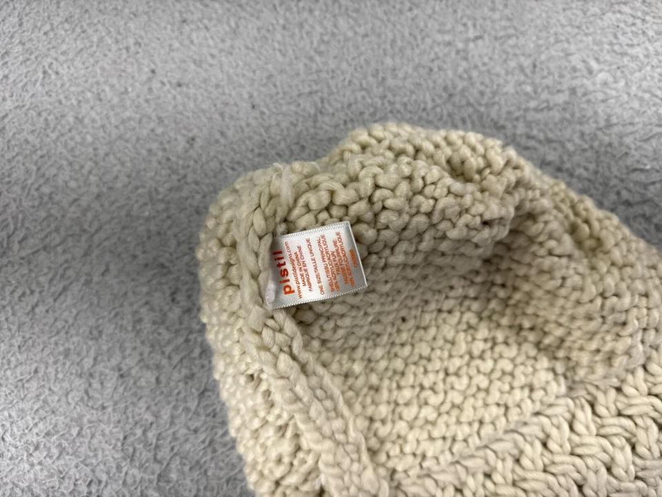 Gorro Pistil Toque Mujer Talla Única Beige Pom Tejido 100% Acrílico Nieve Esquí Camping Foto 4 de 4