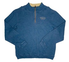 Disney Parks Men's Blue 1/4 Zip Sweater; M