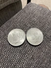 1923 Peace Silver Dollars $1 90% US Coins Lot of 2 Circulated