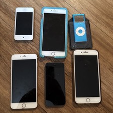 Lot of 4 Apple iPhones  2 ipods Power up  READ  6 