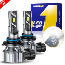 2X AUTOONE 9005 HB3 LED Headlight Bulbs 45000LM Kit High Beam Super Bright White