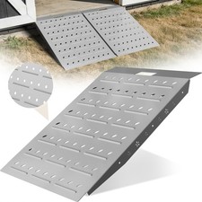 36"x24" Shed Ramp Slivery Loading Ramp for Riding Mower 1PC Ramps for Shed 900LB