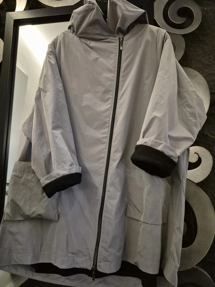 " Designer HOPSACK " KUSCHLIGE Jacke mit Kapuze  Gr. OS  ähnlich Rundholz " MEGA - Bild 3 von 4