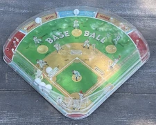 Vintage Baseball Bagatelle Pinball Game by Schylling 11"
