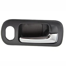 Front Left Interior Door Handle Chrome & Black For 2001-2005 Honda Civic