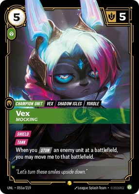 Riftbound: Unleashed Vex, Mocking (V.2 - Showcase), Englisch, NM
