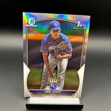 2023 Bowman Chrome Refractor #BDC-80 Hiro Wyatt Kansas City Royals