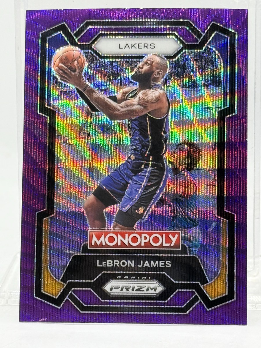 2023-24 Panini MONOPOLY Purple Wave PRIZM #40 LEBRON JAMES (LA