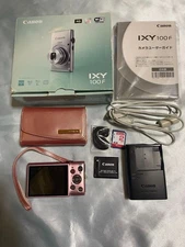 Canon IXY 100F Pink Digital Camera with Original Case Compact Design