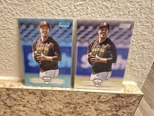 2025 Topps Stadium Club Michael King #128 Light Blue Parallel & Base Padres