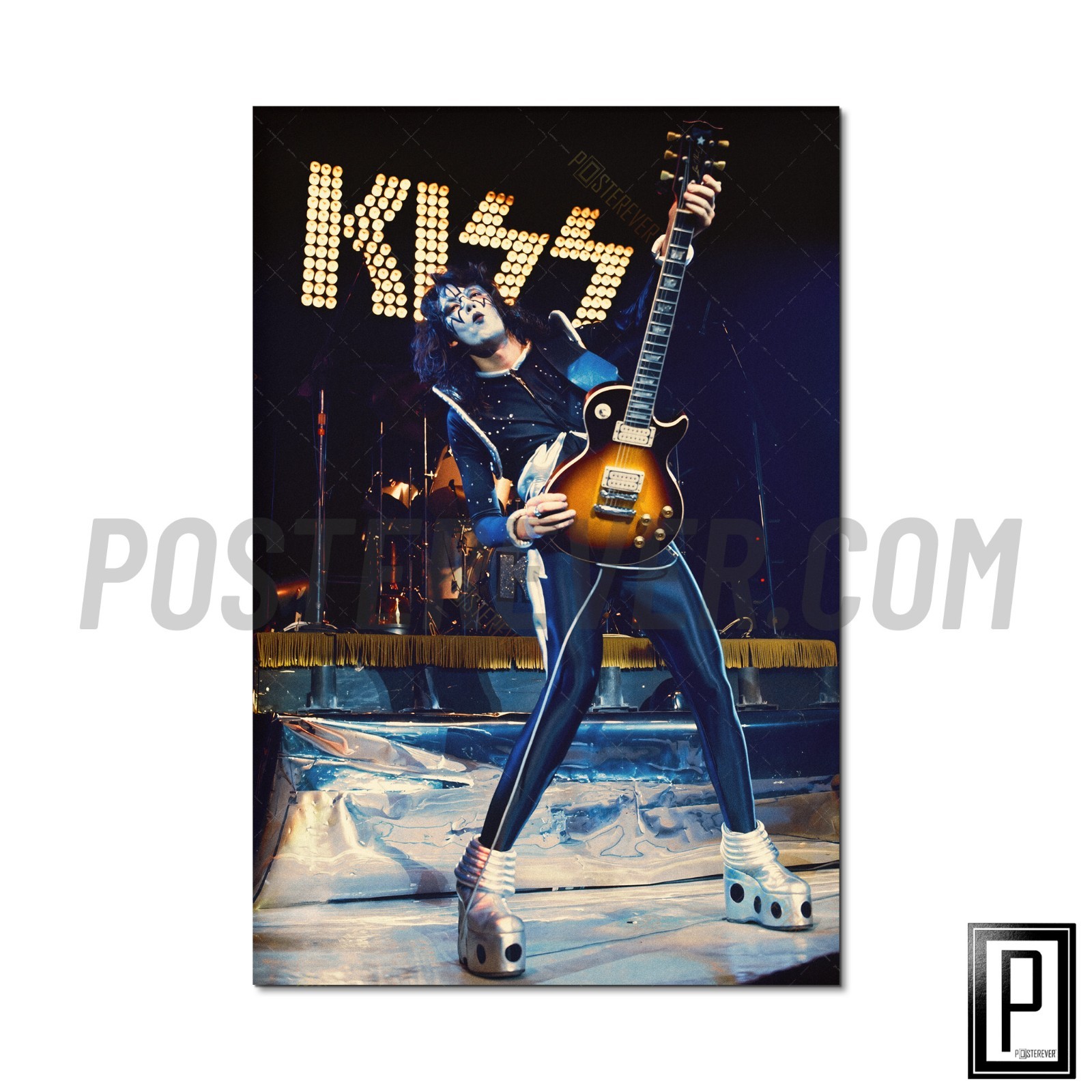 Ace Frehley 1977 Japan Tour Budokan Poster KISS Rock & Roll Over Wall Art Print