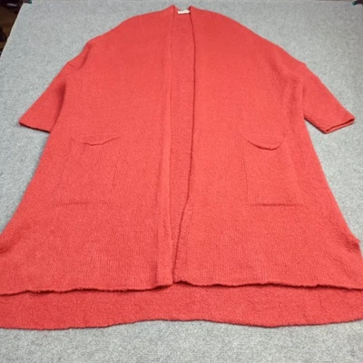 American-Vintage Laine Mohair Ouvert Surdimensionné Femmes Cardigan Tu Un Taille - Photo 1/4