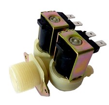 Washing Machine Inlet Solenoid Valve Universal Double Twin Fill 180 Degree Cold