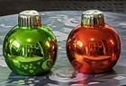 Christmas Ornament Salt And Pepper Shaker Set. Holiday, Vintage, Giftco Inc. — photo 3