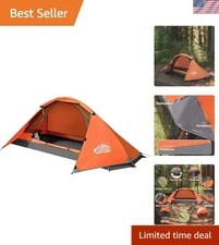 Durable 4-Season Tent for Solo Camping - UV Protected and Fire Retardant