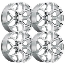 Set-4 Cw Repilca Snowflake 24x10 6x5.56x139.7 Chrome 24mm Wheels Rims 24 Inch Set-4 Cw Repilca Snowflake 24x10 6x5.56x139.7 Chrome 24mm Wheels Rims 24 Inch