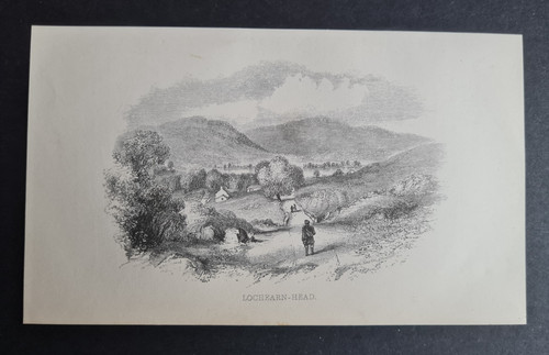 Antique 1849 print - Lochearnhead - Perthshire - Scotland