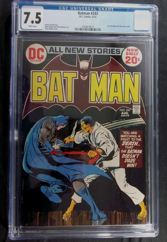 Batman #243 CGC 7.5 Neal Adams Ra's Al Ghol story line vintage DC Comics 1972
