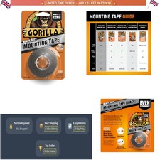 Image of Gorilla Heavy Duty Mounting Tape 1.5m - Super Strong, Long-Lasting Hold