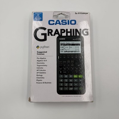 Casio fx-9750GIII Graphing Calculator Python USB Tested EUC Cover Included