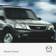 Mazda Tribute 2000 UK Market Launch Foldout Sales Brochure 2.0 & 3.0 V6 2WD, 4WD