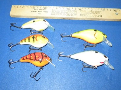 Lot of 5 SPRO Fat Papa 55 Hunter 65 Craw and More colors