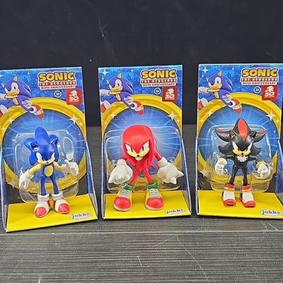 Sonic The Hedgehog, Knuckles, Shadow 2.5'' Mini Figures Lot Of 3