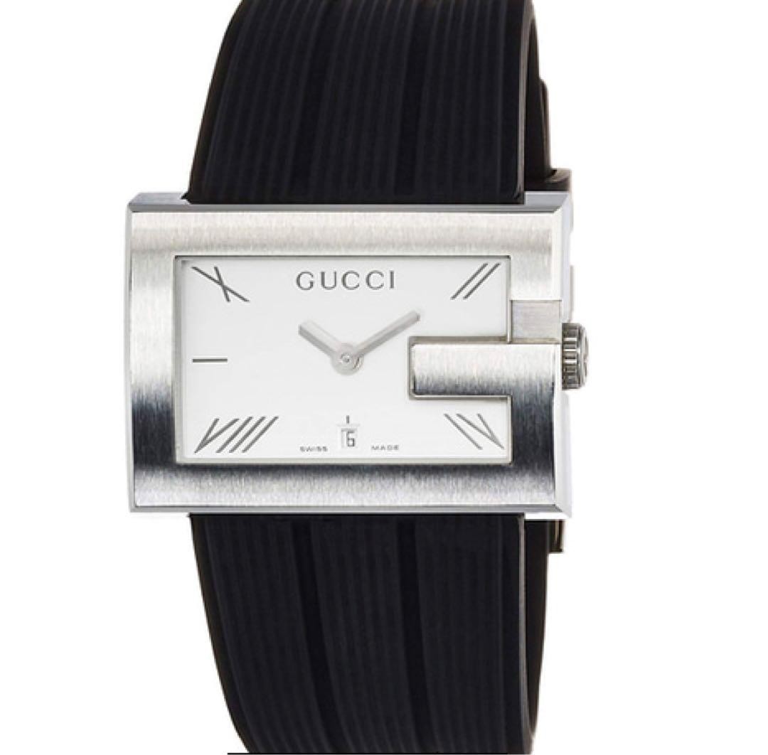 Gucci Rectangular Square Face Unused Rubber Belt … - image 2