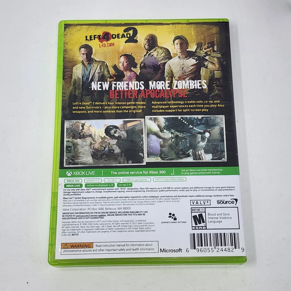 Left 4 Dead 2 (Xbox 360) CIB Complete - Tested - Image 3 of 4