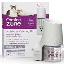 Comfort Zone Multi Cat Calming Diffuser With Refill For Cat Behavior Relief