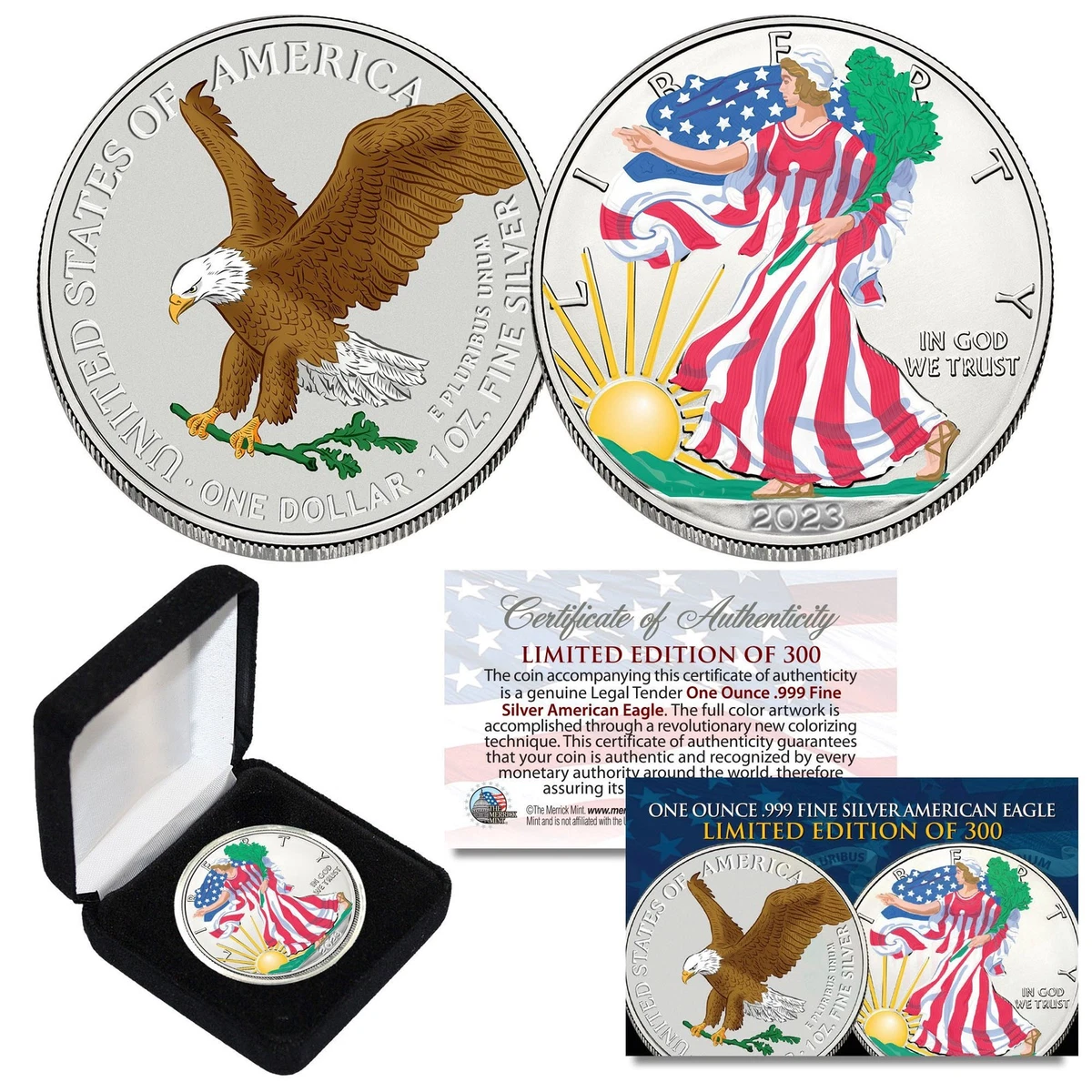 【限定】2021 Colorized American Silver Eagle 限定】2021 Colorized American Silver Eagle 限定】2021 Colorized