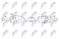 NTY Antriebswelle NPW-HY-675 FüR Hyundai 2 GK Elantra 3 XD Tiburon Crdi