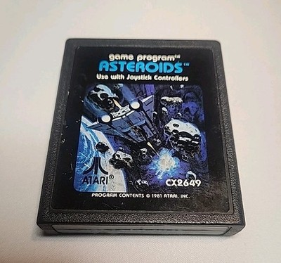 Atari 2600 Asteroids Game Cartridge CX2649 Tested Vintage 1981