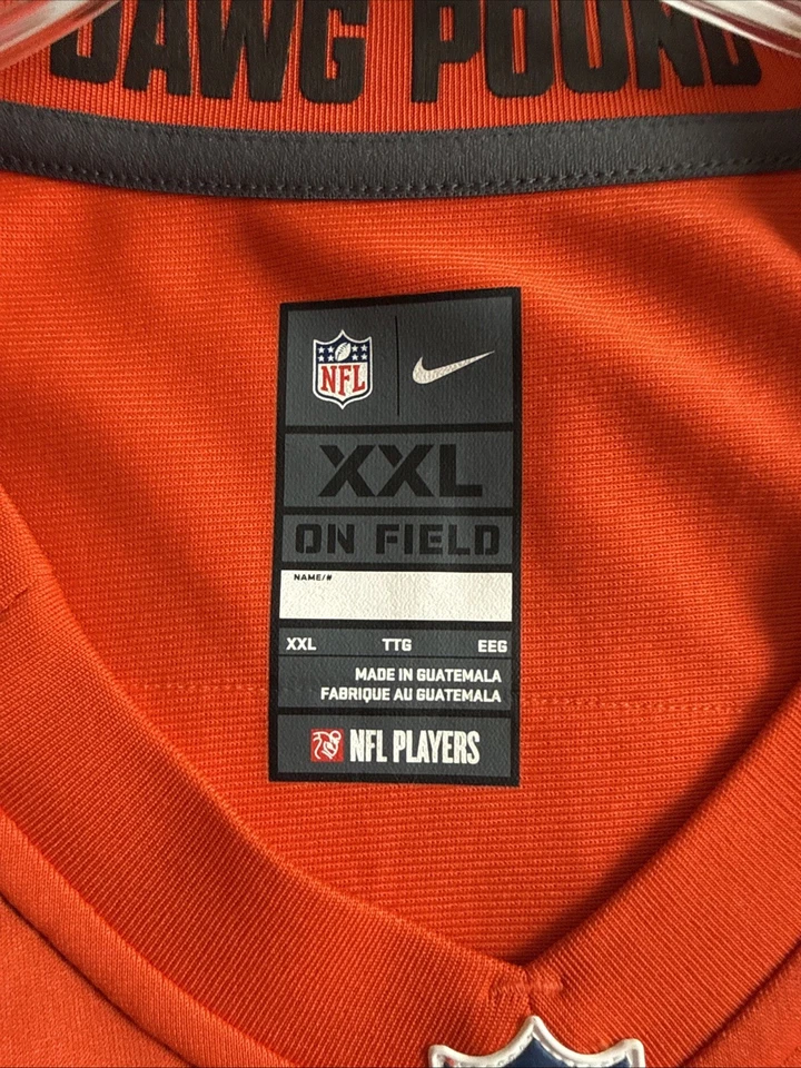 Camiseta deportiva para hombre auténtica Nike Joe Thomas #73 Cleveland Browns talla 2XL - naranja nueva sin etiquetas Foto 4 de 4