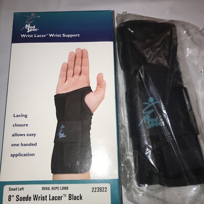 Med Spec 8'' Wrist Lacer Brace -Treating Sprains and Tendonitis - SIZE Med. Left