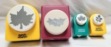 Lot of 4 Punch Bunch Marvy Uchida Emagination Leaf Holly Craft Paper Punches