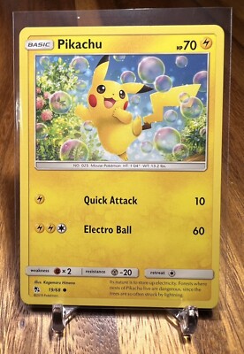 Pikachu 19/68 Non Holo Hidden Fates Pokemon Card NM | eBay