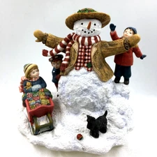 Sherri Buck Baldwin "Weekend Play" Snowman/Children Figurine  (1st Edition #4)