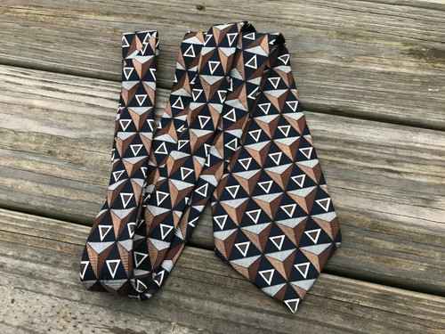 Cellini Linea Uomo Men Tie Classic Necktie 100% Silk Made in USA - 第 6/10 張圖片