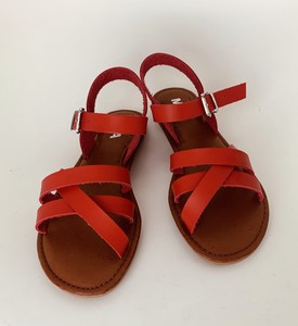 red mia sandals