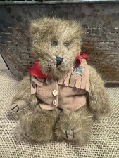 Vintage 1990-98 Small Cowboy Sheriff Boyds Bear Stuffed Animal