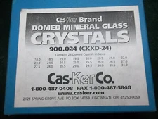 Lot of 153 Antique Cas-Ker-Co Mineral Glass Crystals for Watch Repair  ~ CS372
