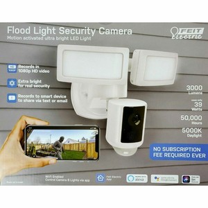feit electric smart wifi flood light security camera