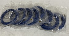 8 pack Category 6 Patch Cord 10 Ft Blue UTP New .100 Cooper Wire Stranded 568B