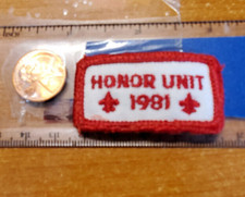 Honor Unit 1981 Embroidered Patch, BSA Boy Scouts Of America Uniform