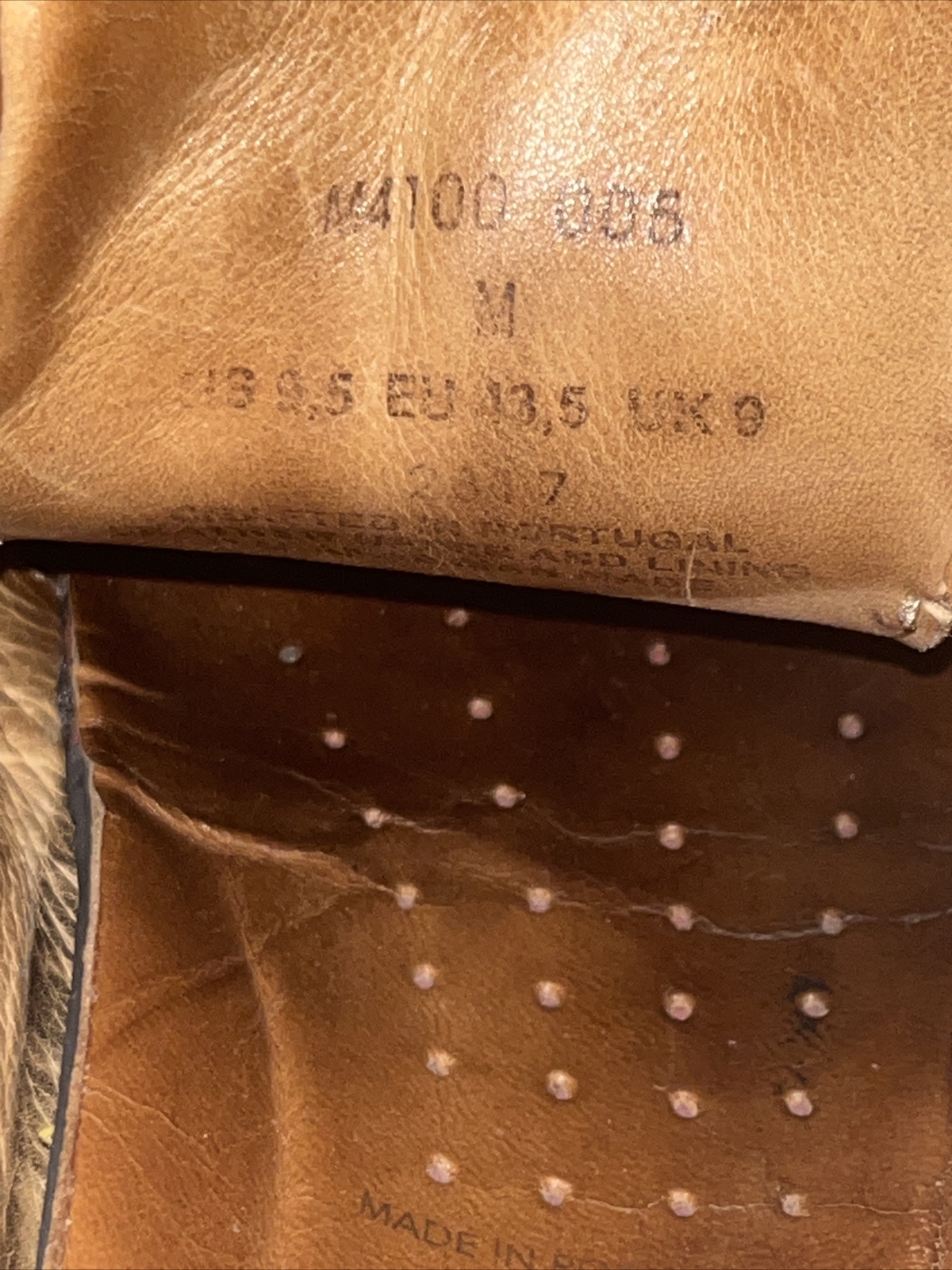 SAOLA Samuel Hubbard Fresh taglia 9 5 M4100 005M uomo pelle marrone Oxford suola Vibram